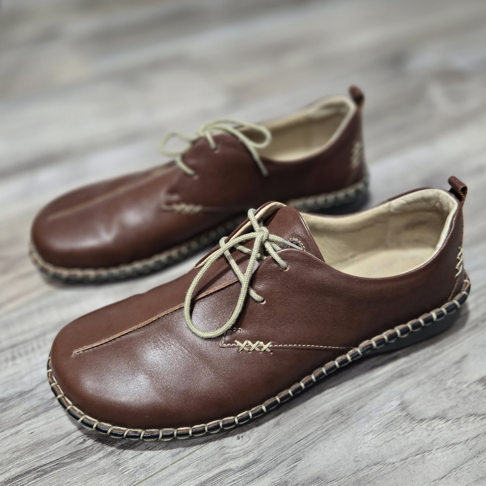 Josef Seibel Chestnut Leather Loafers